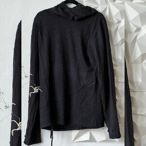 Psylo Fashion Geometric Hoodie - Size 4 (Men's XL) - Black Ethno Punk / Festival